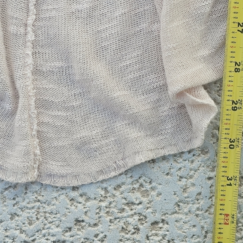 Absolutely Creative Worldwide Cream Colored Short Sleeve Cardigan size small - Picture 4 of 6